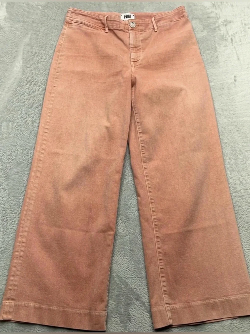 PAIGE Nellie Wide-Leg Jeans in Dusty Rose Pink
